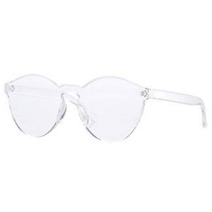 ASOS ZeroUV Rimless Clear Sunglasses